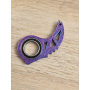 Keyspinner dwukolorowy - Brelok Druk3d KeyRambit KeyFlipper fidget Keychain