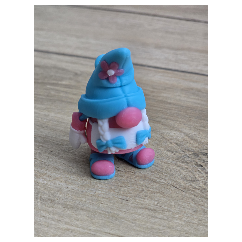 Gnon Girl 2w1 Brelok i magnes na lodówkę 3d - Brelok Druk3d fidget Keychain