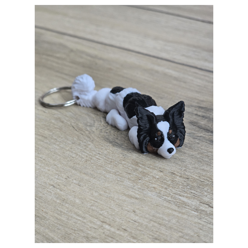Breloczek Papillon 3d - Seria Psów Brelok Druk3d fidget Keychain mixGadzet