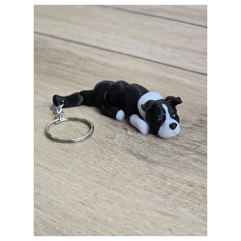 Breloczek Staffordshire Bull Terrier 3d - Seria Psów Druk3d fidget Keychain