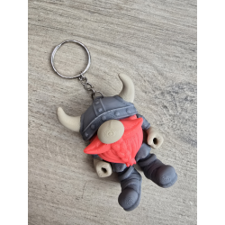 Breloczek Flexi-Viking Gnome 3d - Brelok Druk3d fidget Keychain mixGadzet