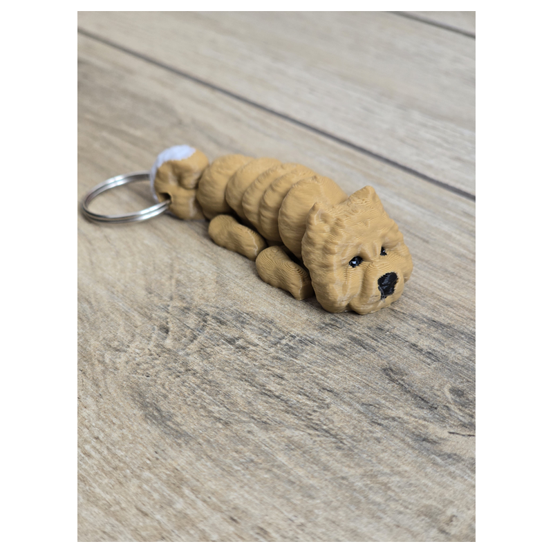 Breloczek Chow Chow 3d - Seria Psów Brelok Druk3d fidget Keychain mixGadzet