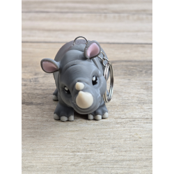 Breloczek Nosorożec 3d - Brelok Druk3d fidget Keychain mixGadzet