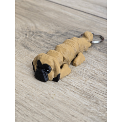 Breloczek Mops 3d - Seria Psów Brelok Druk3d fidget Keychain mixGadzet