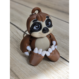 Uroczy Breloczek Leniwiec - Twój Słodki Towarzysz -Brelok Druk3d Keychain