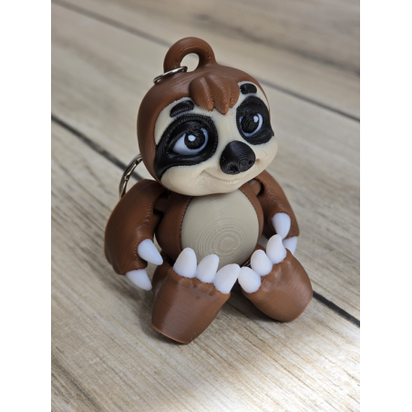 Uroczy Breloczek Leniwiec - Twój Słodki Towarzysz -Brelok Druk3d Keychain