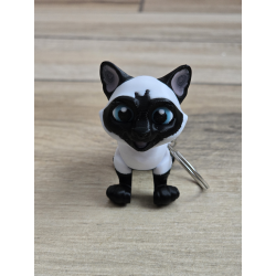 Breloczek Syjamski kot 3d - Brelok Druk3d fidget Keychain mixGadzet