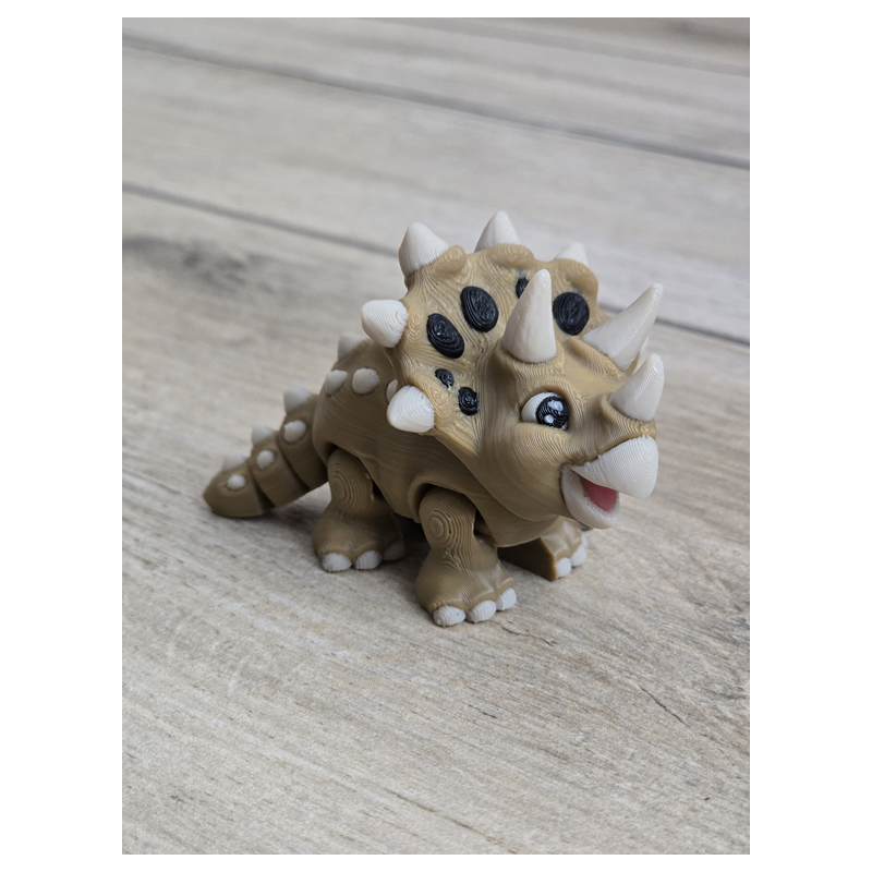 Breloczek Triceratops 3d - Brelok Druk3d fidget Keychain mixGadzet