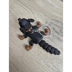 Breloczek Rottweiler z długim ogonem 3d - Brelok Druk3d fidget Keychain