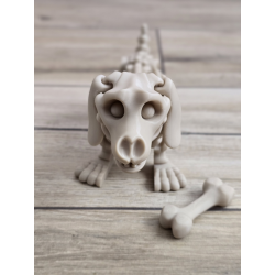 Figurka Szkielet Jamnika (18cm) + Gratisowa Kość! 3d - Brelok Druk3d fidget