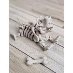 Figurka Szkielet Jamnika (18cm) + Gratisowa Kość! 3d - Brelok Druk3d fidget