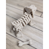 Figurka Szkielet Jamnika (18cm) + Gratisowa Kość! 3d - Brelok Druk3d fidget