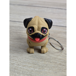 Breloczek Mops 3d - Brelok Druk3d fidget Keychain mixGadzet
