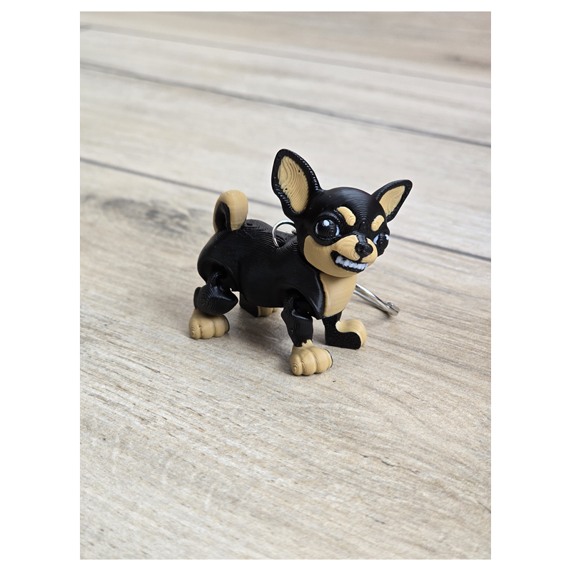Breloczek groźny Chihuahua 3d - Brelok Druk3d fidget Keychain mixGadzet
