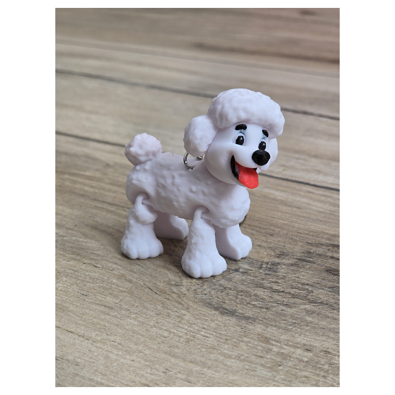 Breloczek Pudel 3d - Brelok Druk3d fidget Keychain mixGadzet