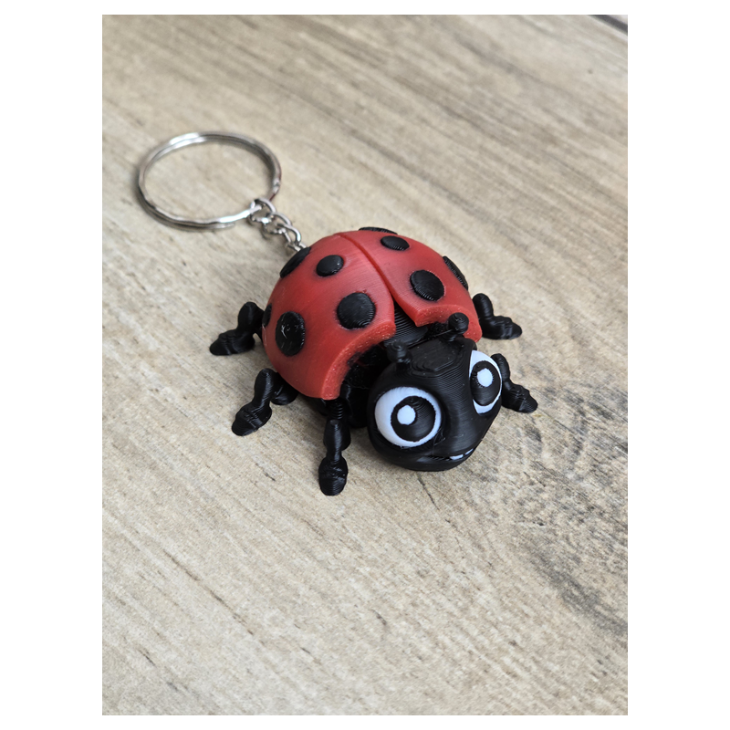 Breloczek Biedronka 3d - Brelok Druk3d fidget Keychain mixGadzet