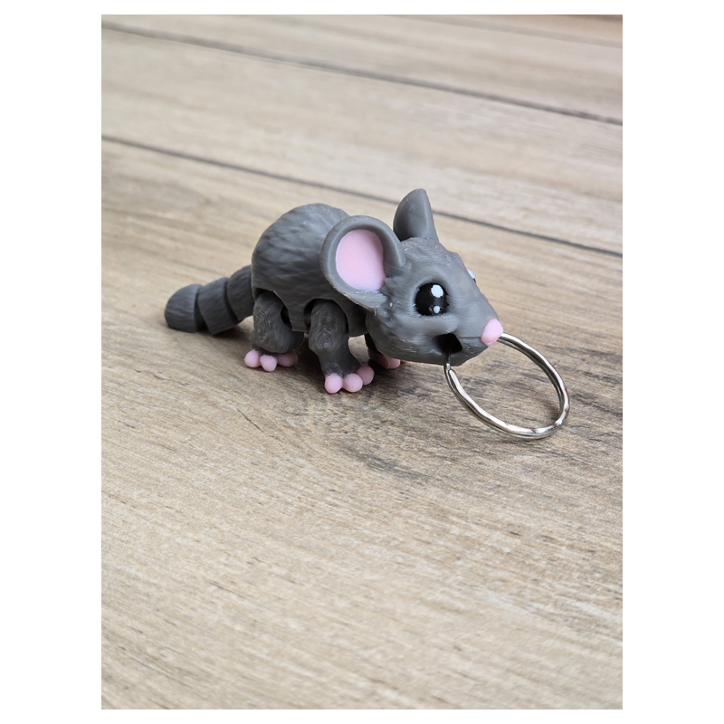 Breloczek Myszka 3d - Brelok Druk3d fidget Keychain mixGadzet