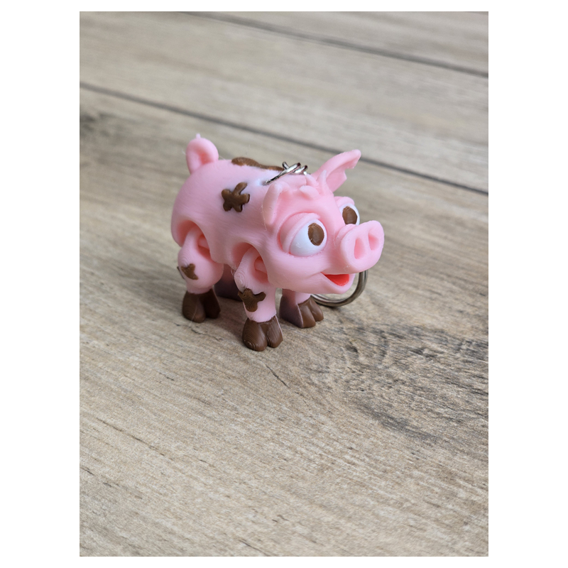 Breloczek Świnka 3d - Brelok Druk3d fidget Keychain mixGadzet