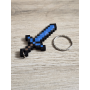 Breloczek Diamentowy Miecz Minecraft 3d - Brelok Druk3d fidget Keychain
