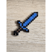 Breloczek Diamentowy Miecz Minecraft 3d - Brelok Druk3d fidget Keychain