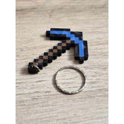 Breloczek Diamentowy Kilof Minecraft 3d - Brelok Druk3d fidget Keychain