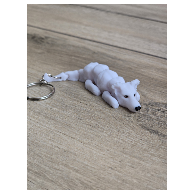 Breloczek Borzoi 3d - Seria Psów Brelok Druk3d fidget Keychain mixGadzet