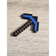 Breloczek Diamentowy Kilof Minecraft 3d - Brelok Druk3d fidget Keychain