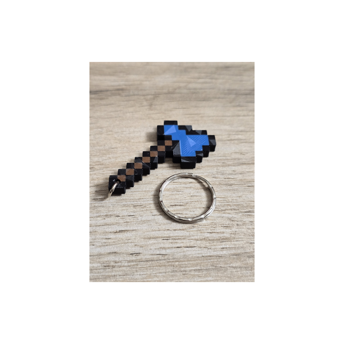 Breloczek Diamentowy Topur Minecraft 3d - Brelok Druk3d fidget Keychain