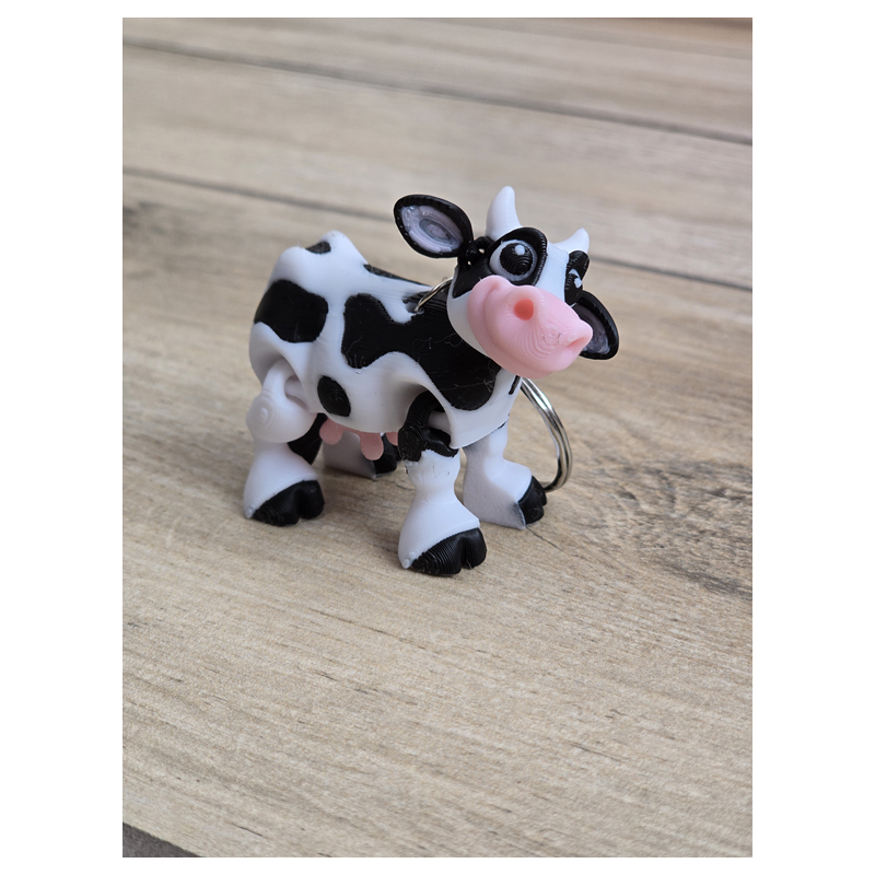 Breloczek Krówka 3d - Brelok Druk3d fidget Keychain mixGadzet