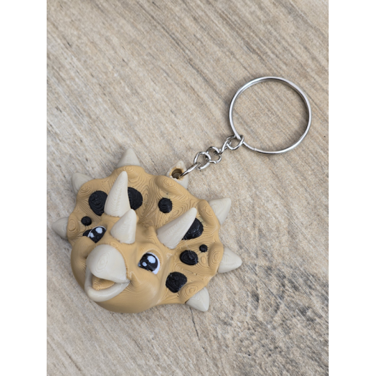 Uroczy Breloczek Triceratops 3D - Brelok Druk3d fidget Keychain mixGadzet
