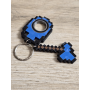 KeySpinner + Diamentowy Topór Minecraft 3d- Brelok Druk3d fidget KeyFlipper