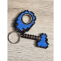 KeySpinner + Diamentowy Topór Minecraft 3d- Brelok Druk3d fidget KeyFlipper