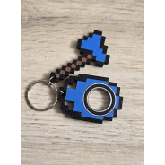 KeySpinner + Diamentowy Topór Minecraft 3d- Brelok Druk3d fidget KeyFlipper