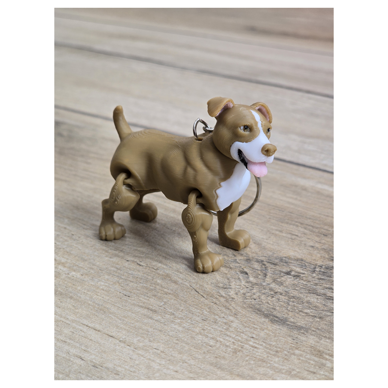 Breloczek Pitbull 3d - Brelok Druk3d fidget Keychain mixGadzet
