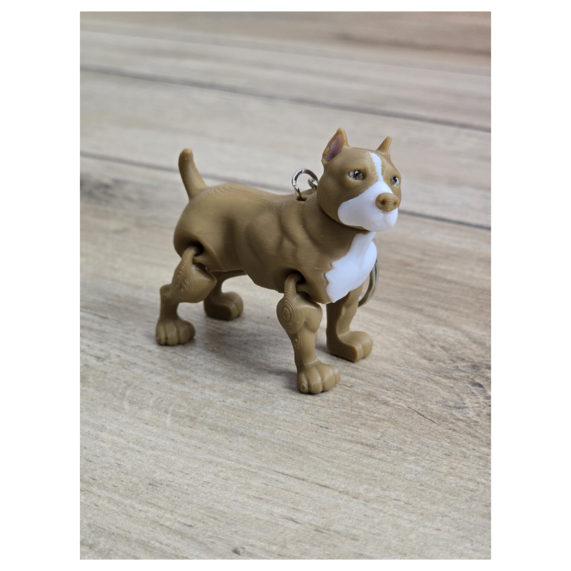 Breloczek Pitbull 3d - Brelok Druk3d fidget Keychain mixGadzet