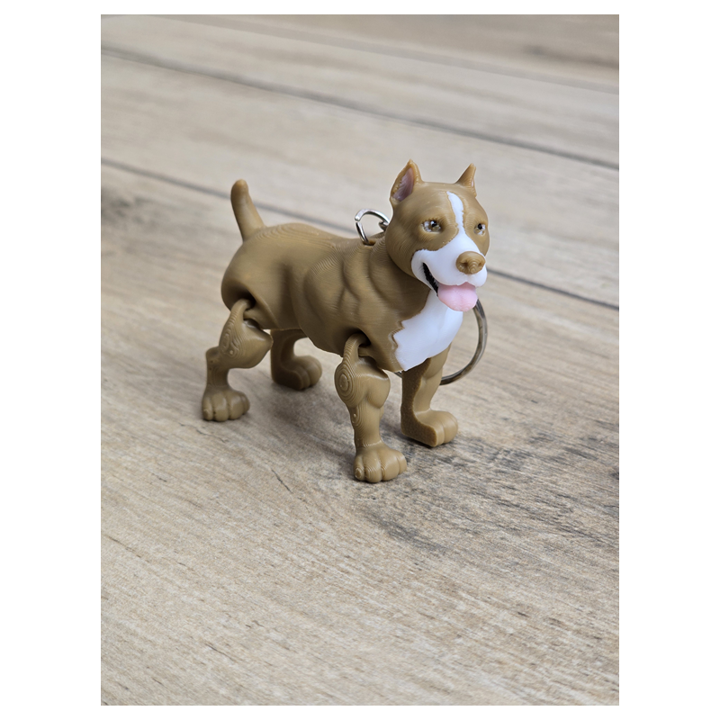 Breloczek Pitbull 3d - Brelok Druk3d fidget Keychain mixGadzet