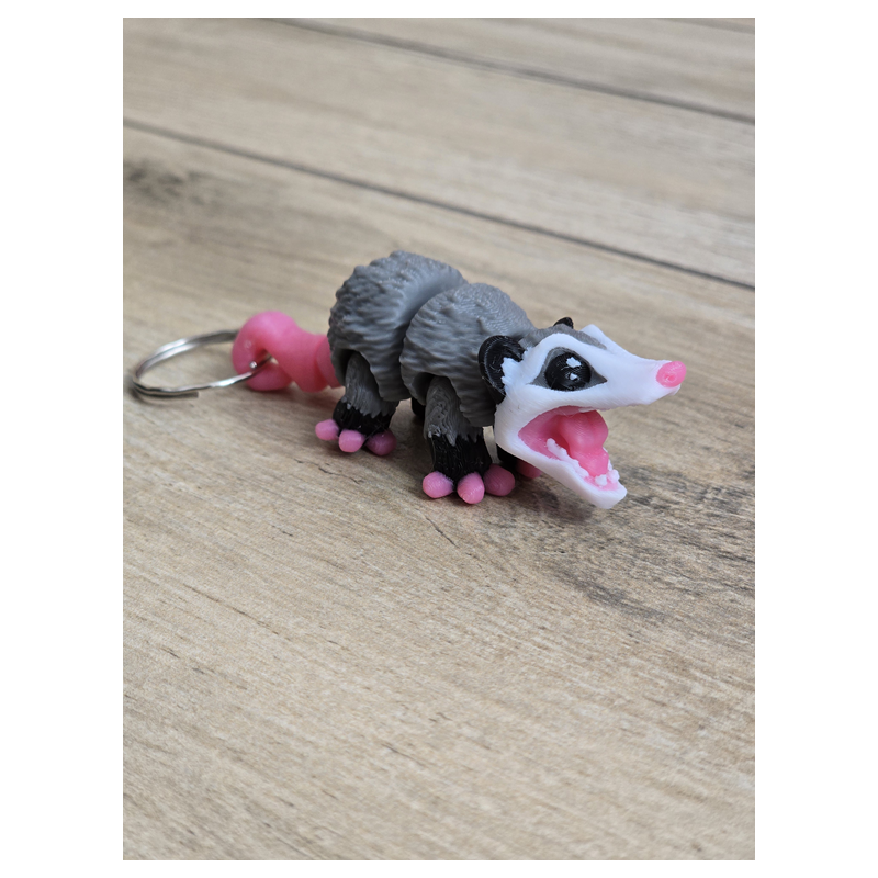 Breloczek Opos 3d - Brelok Druk3d fidget Keychain mixGadzet