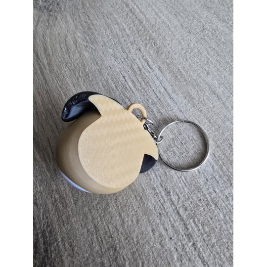 Słodki Pyszczek Buldoga: Brelok 2w1 Magnes na Lodówkę 3D - Druk3d fidget