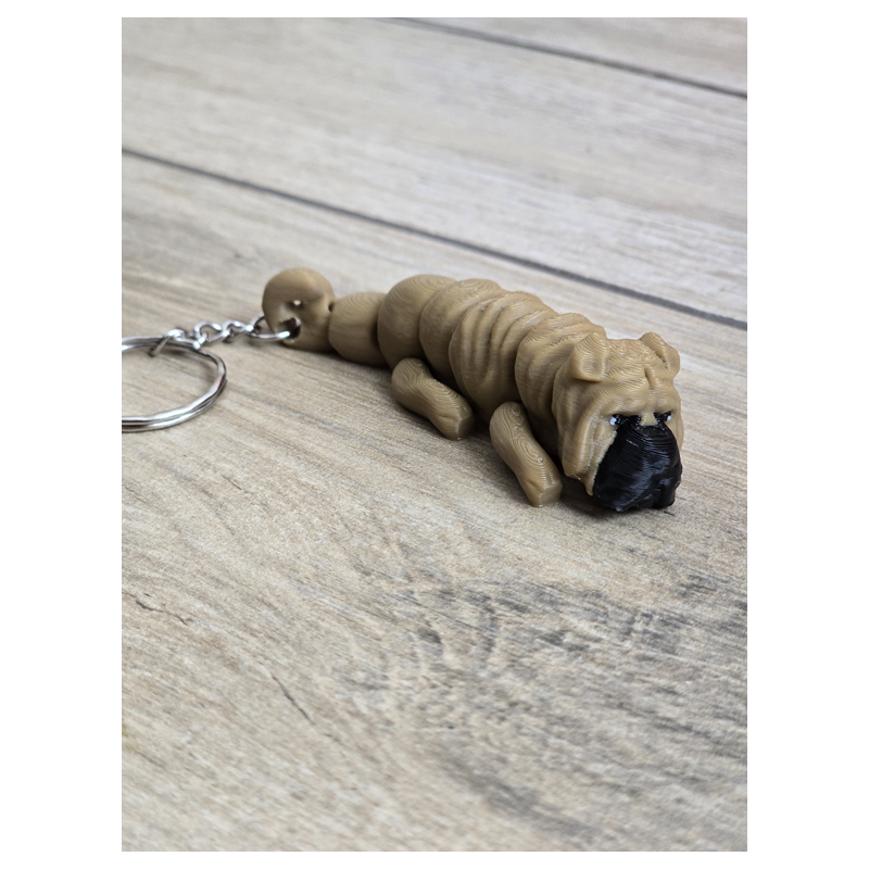 Breloczek Shar Pei 3d - Seria Psów Brelok Druk3d fidget Keychain mixGadzet