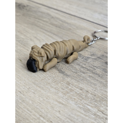 Breloczek Shar Pei 3d - Seria Psów Brelok Druk3d fidget Keychain mixGadzet