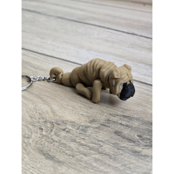 Breloczek Shar Pei 3d - Seria Psów Brelok Druk3d fidget Keychain mixGadzet