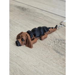 Breloczek Bassethound 3d - Seria Psów Brelok Druk3d fidget Keychain