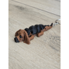 Breloczek Bassethound 3d - Seria Psów Brelok Druk3d fidget Keychain