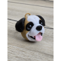 Słodki Pyszczek Buldoga: Brelok 2w1 Magnes na Lodówkę 3D - Druk3d fidget