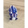 Brelok Ankylozaur 13cm Świecący w Nocy na Niebiesko Druk3d Keychain fidget