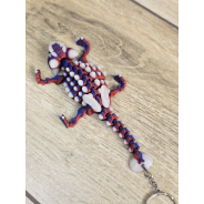 Brelok Ankylozaur 13cm Świecący w Nocy na Niebiesko Druk3d Keychain fidget