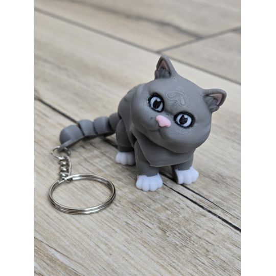 Uroczy Koci Breloczek 3D - Brelok Druk3d fidget Keychain mixGadzet