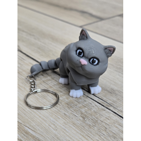 Uroczy Koci Breloczek 3D - Brelok Druk3d fidget Keychain mixGadzet