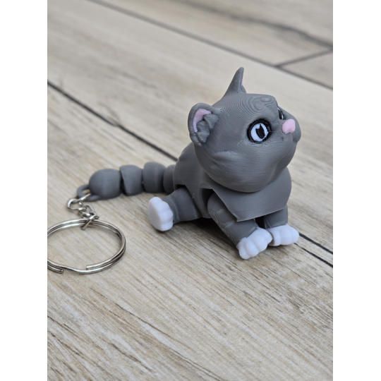 Uroczy Koci Breloczek 3D - Brelok Druk3d fidget Keychain mixGadzet