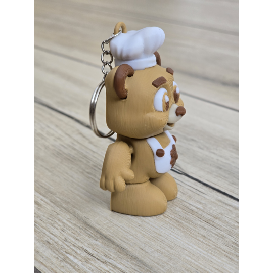 Brelok Miś kucharz Chef 3D - Brelok Druk3d fidget Keychain mixGadzet